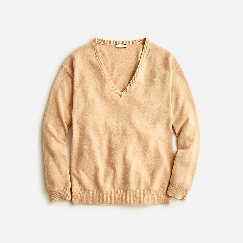 Cashmere relaxed V-neck sweater | J. Crew US