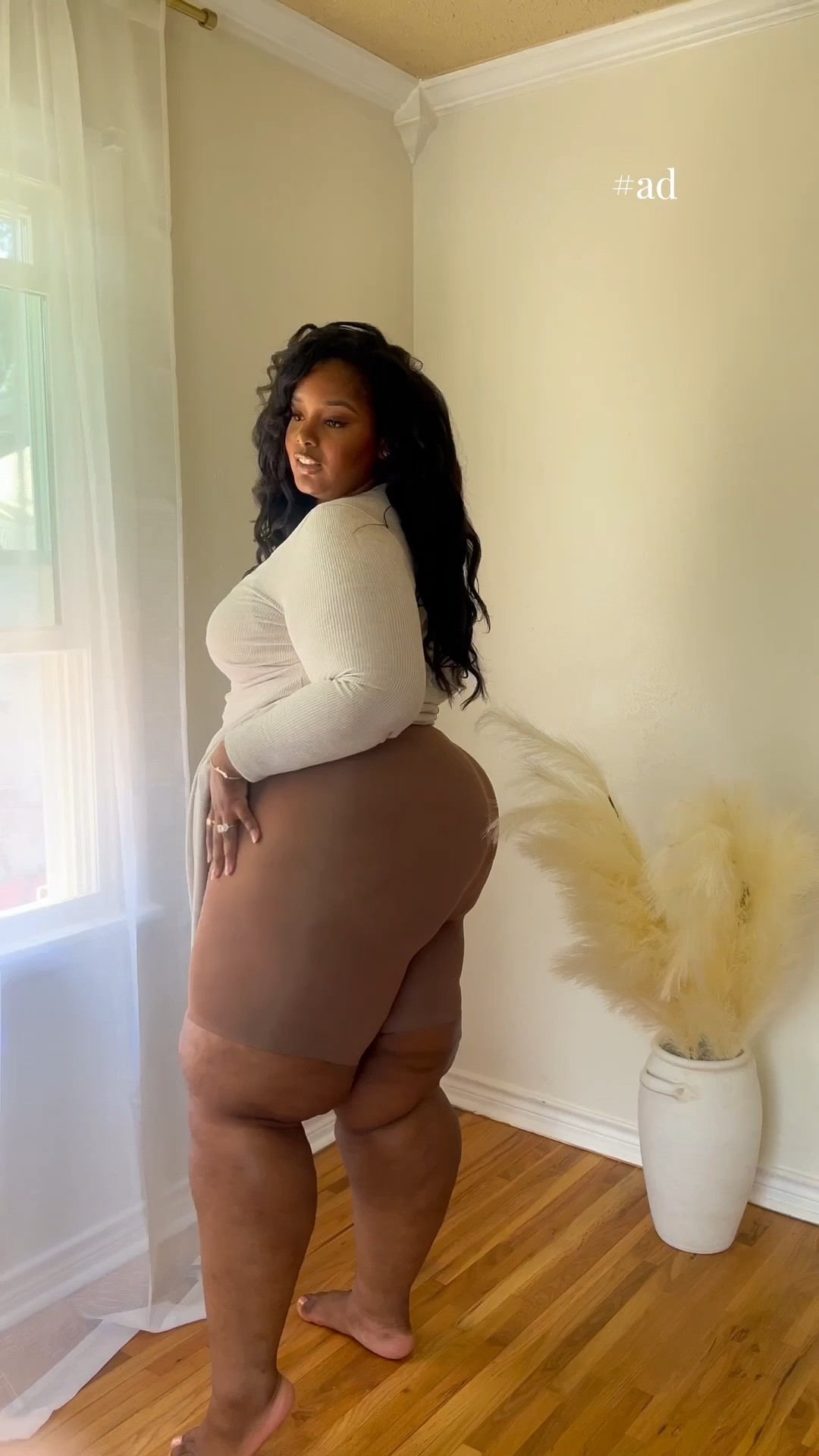 #ad| chafe-free wear not shapewear 🌸🤎 @thighsociety has some of the most comfortable shorties! 🌸✨ 

#LTKStyleTip #LTKWorkwear #LTKPlusSize