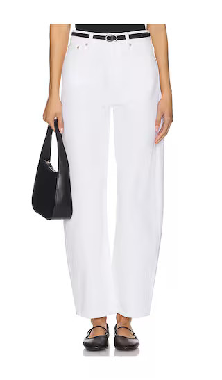 Wes High Rise Barrel in Vivid White | Revolve Clothing (Global)
