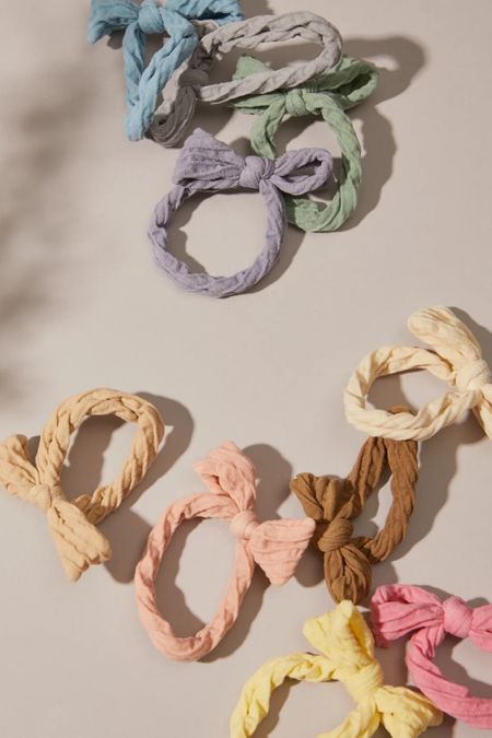 The cutest bow hair ties. No metal. Ouch less hair ties. 