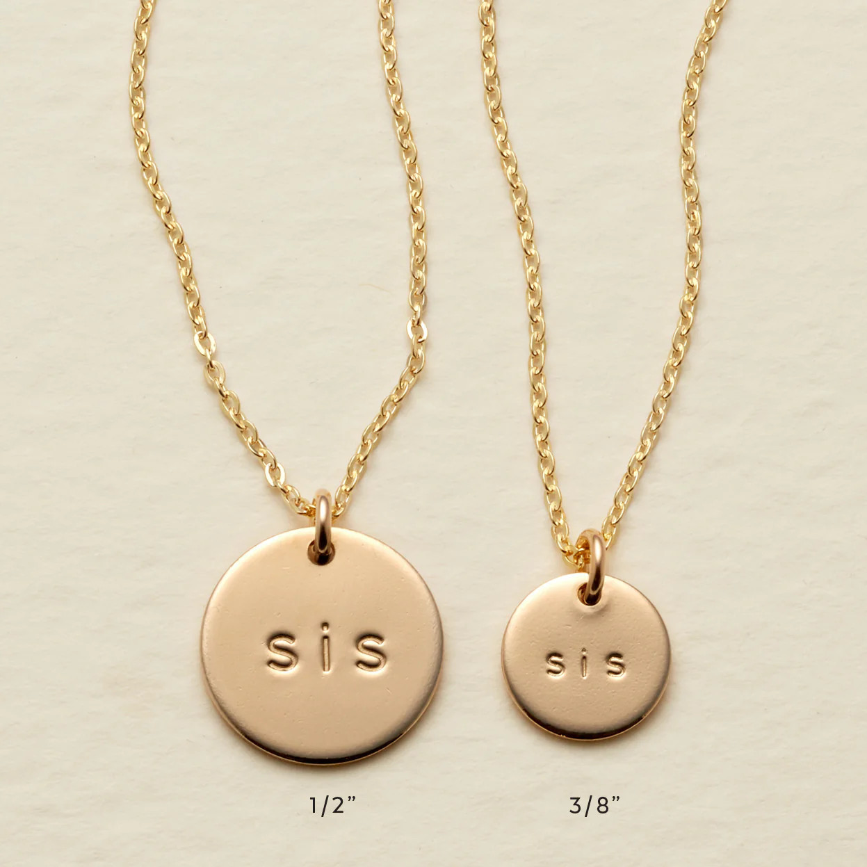 Made By Mary The Sis' Disc Necklace | Represents Sisterhood, Handmade | Made by Mary (US)