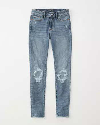 Mid Rise Super Skinny Jeans | Abercrombie & Fitch US & UK