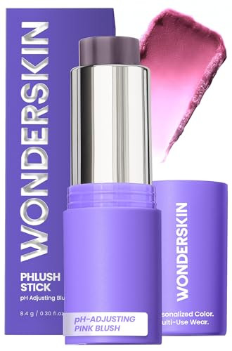 Wonderskin Cream Blush Stick pH-Activated - pHlush Stick Multi-Use, Cream Tint for Cheeks and Lips, Cooling Nourishing Color-Adjusting Makeup | Amazon (US)