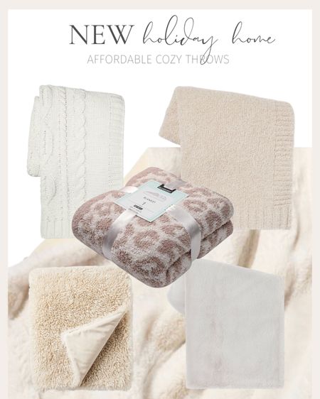Cozy affordable throws 

#LTKfindsunder50 #LTKSeasonal #LTKhome