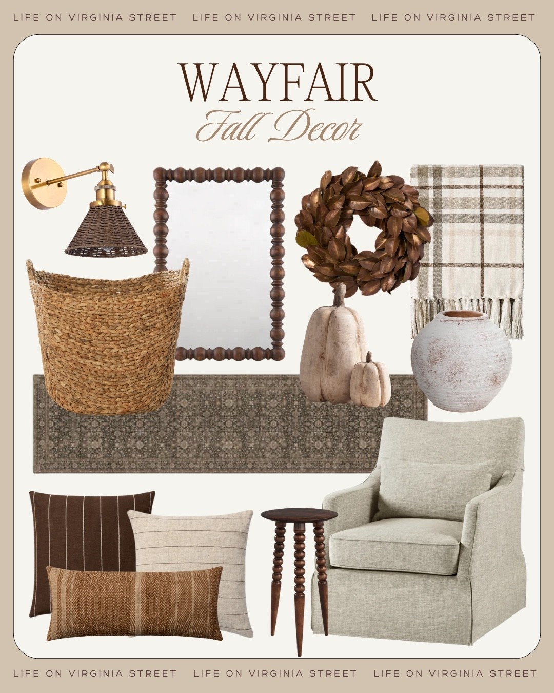 Wayfair Fall Decor! 😍

wayfair fall decor, wayfair autumn decor, wayfair fall home decor, wayfair fall finds, wayfair fall decorations, wayfair seasonal decor, fall decor, autumn decor, fall home decor, autumn home decor, fall decorating ideas, fall home inspiration, fall home refresh, cozy fall home, elevated fall decor, timeless fall decor, traditional fall decor, classic fall decor, vintage inspired fall decor, warm neutral fall decor, moody fall decor, designer inspired fall decor, fall living room decor, fall entryway decor, fall dining room decor, fall kitchen decor, fall bedroom decor, fall mantel decor, fall porch decor, fall tabletop decor, fall wreath, autumn wreath, fall garland, fall stems, faux fall stems, faux fall branches, maple stems, oak leaf stems, eucalyptus stems, berry stems, burgundy stems, dried florals, fall floral arrangement, decorative pumpkins, faux pumpkins, ceramic pumpkins, glass pumpkins, velvet pumpkins, woven pumpkins, neutral pumpkins, fall candles, taper candles, brass candle holders, lanterns, fall throw pillows, plaid pillows, velvet pillows, fall throw blankets, cozy blankets, fall rugs, vintage inspired rugs, Persian style rugs, fall wall art, vintage landscape art, autumn landscape art, ceramic vase, stone vase, urn vase, decorative bowl, decorative tray, woven basket, fall centerpiece, fall tablescape, Thanksgiving decor, harvest decor, fall front porch, warm wood decor, dark wood furniture, walnut furniture, woven textures, aged brass accents, marble decor, stone decor, chocolate brown decor, burgundy decor, rust decor, terracotta decor, olive green decor, amber decor, camel decor, warm neutral decor, New Traditional decor, English country decor, modern traditional decor, collected home decor, Ralph Lauren Home inspired, McGee and Co inspired, Amber Interiors inspired, Pottery Barn inspired, Arhaus inspired, designer look for less, affordable fall decor, fall home styling, autumn decorating ideas

#LTKHome #LTKSeasonal