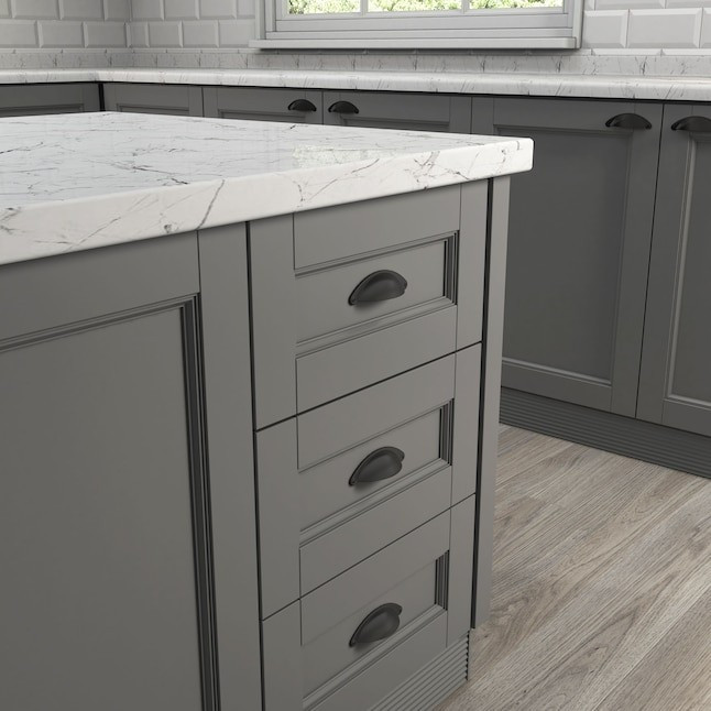 allen + roth 2-1/2-in Center to Center Matte Black Arch Cup Drawer Pulls Lowes.com | Lowe's