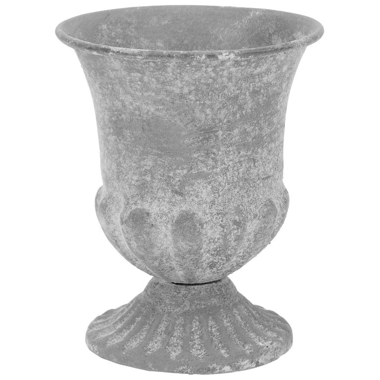 4.5” Comfortable Touch Decorative European Cup Gray Iron Cup Vase | Walmart (US)
