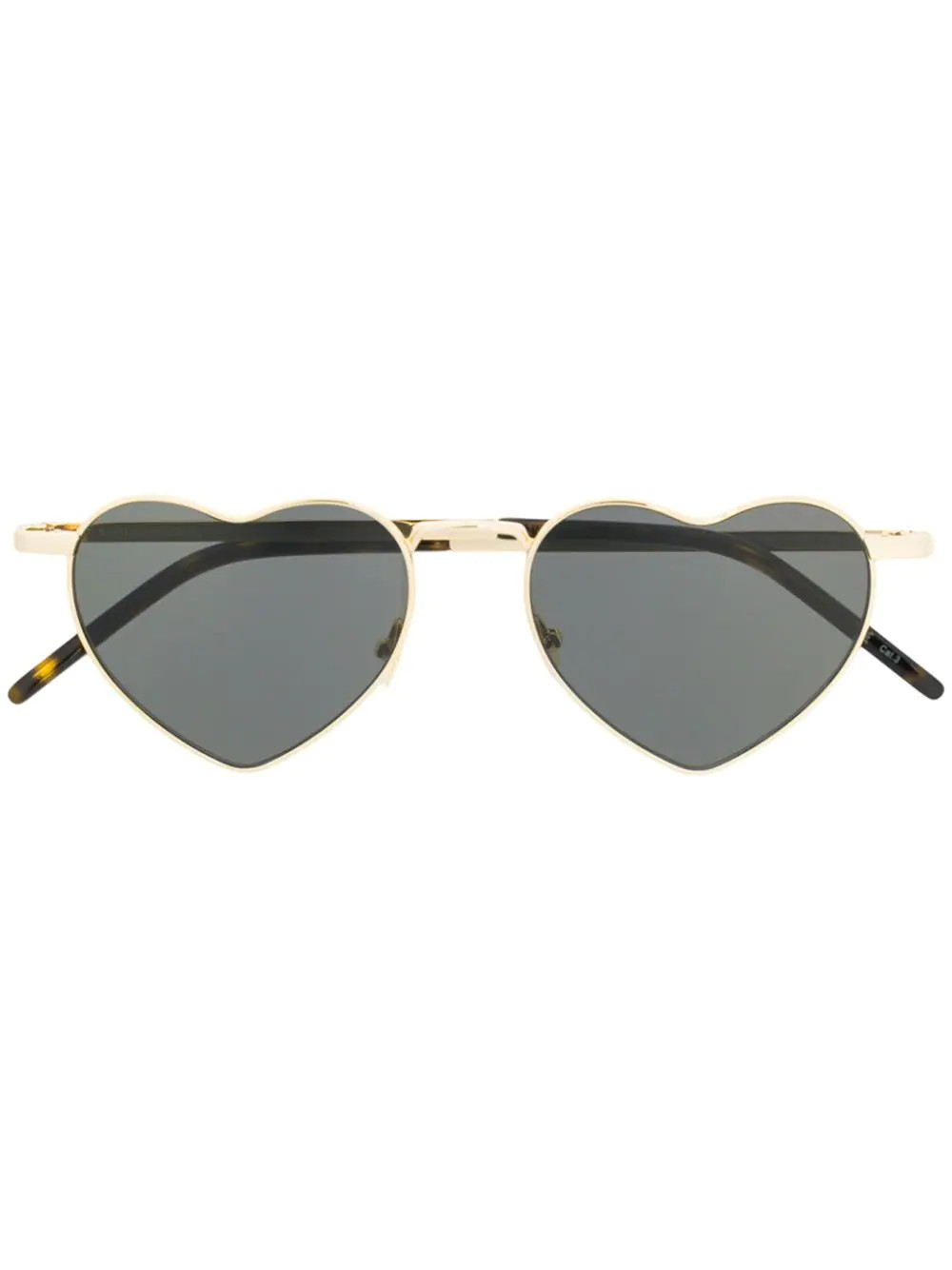Saint Laurent Eyewear heart-frame sunglasses - Black | Farfetch Global