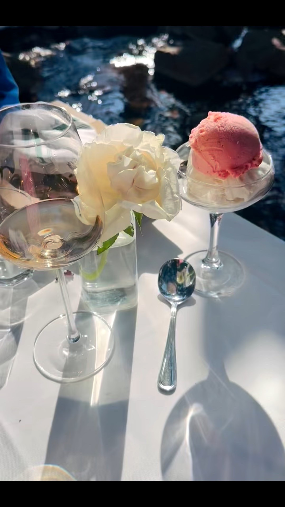 Happy hour by the water — easy sips and soft florals. #happyhour #bythewater #tableware #floral #cozyhosting #slowliving #homeeditorial #tablecloth #drinkware

#LTKValentine #LTKHome