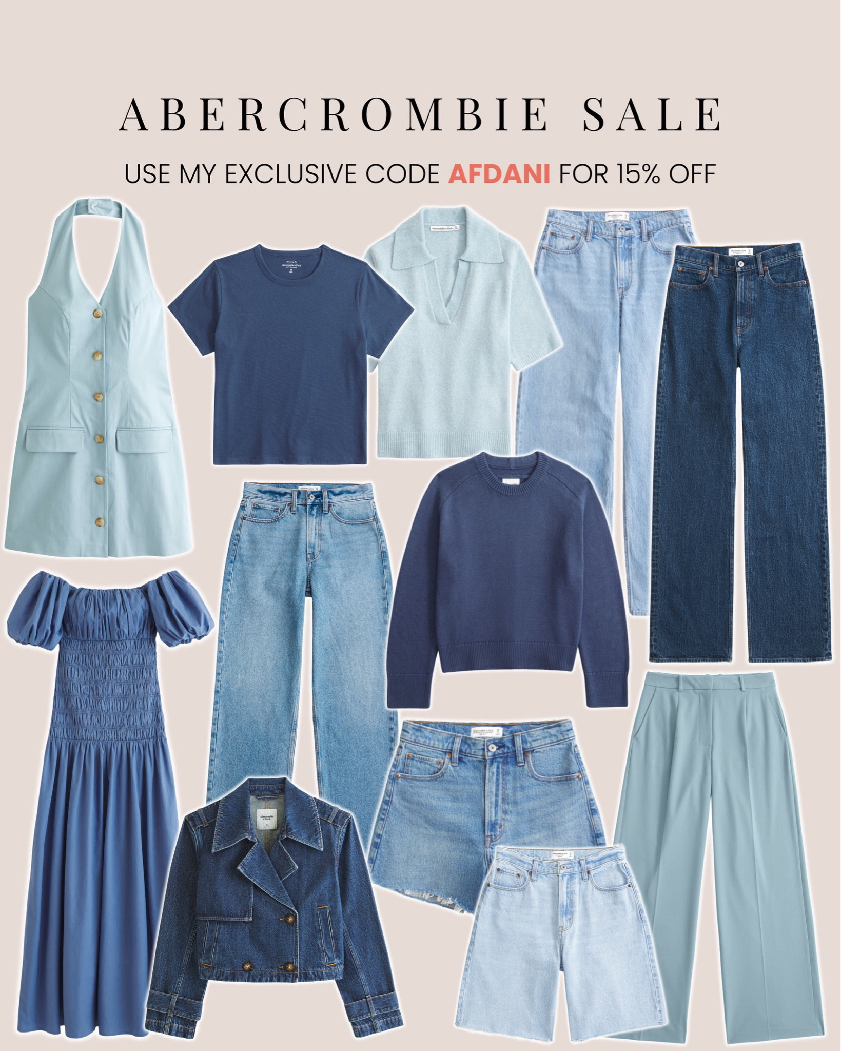 Use my exclusive Abercrombie code AFDANI for 15% off 🤗

#LTKSaleAlert #LTKBacktoSchool #LTKFindsUnder100