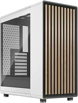 Fractal Design North Chalk White Tempered Glass Clear - Genuine Oak Wood Front - Glass Side Panel... | Amazon (US)