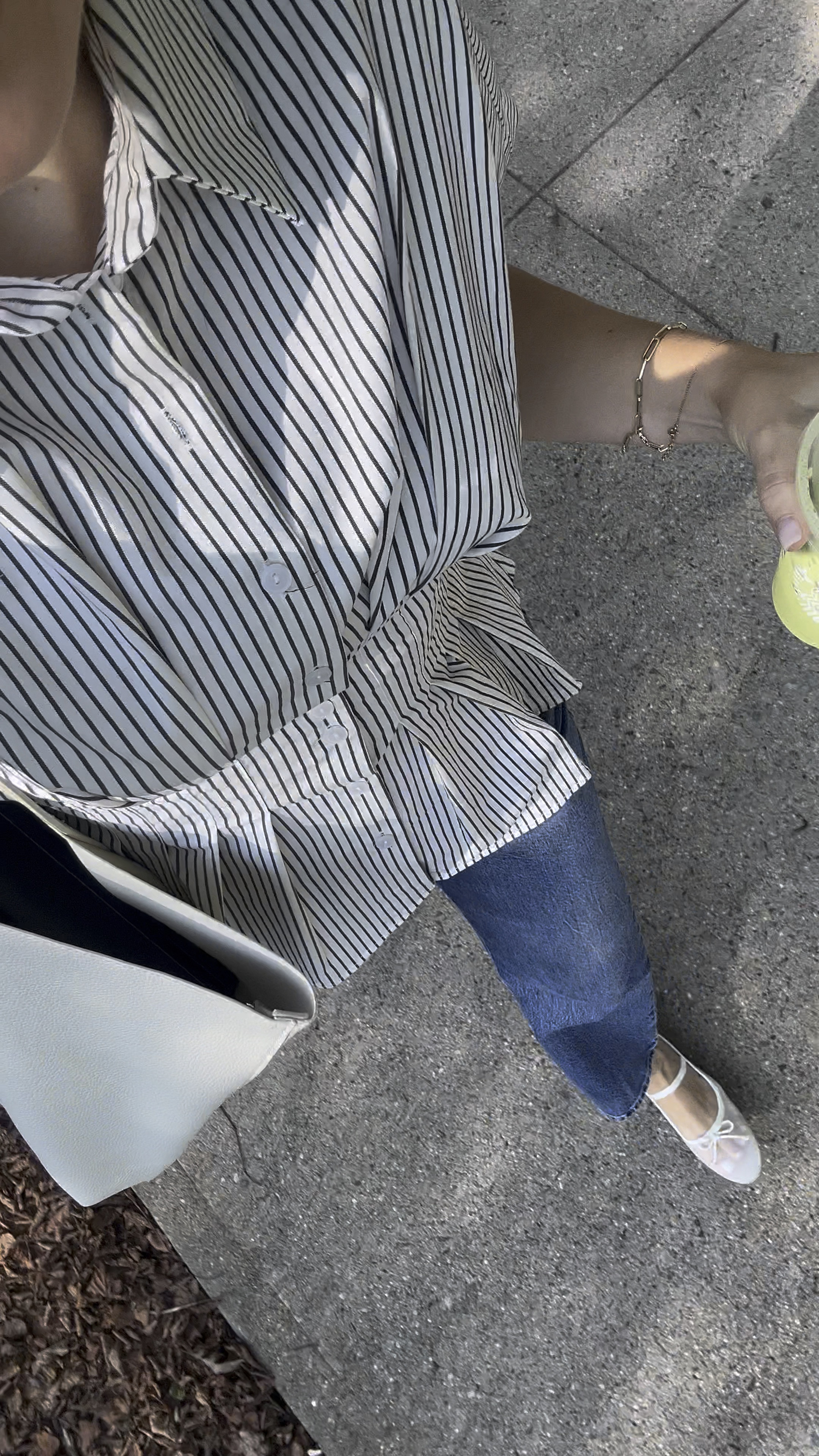 Wearing size petite small in the top, 36 in zara jeans & ballet flats are true to size!💙 Office outfit, summer office outfit, fall fashion, fall workwear, fall office outfit, blue jeans 

#LTKworkwear #LTKfindsunder50 #LTKstyletip