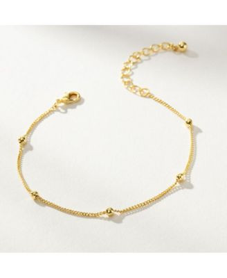 14k Gold Plated Everyday Bracelet 6.5 X22 2 X22 Extender | Macy's