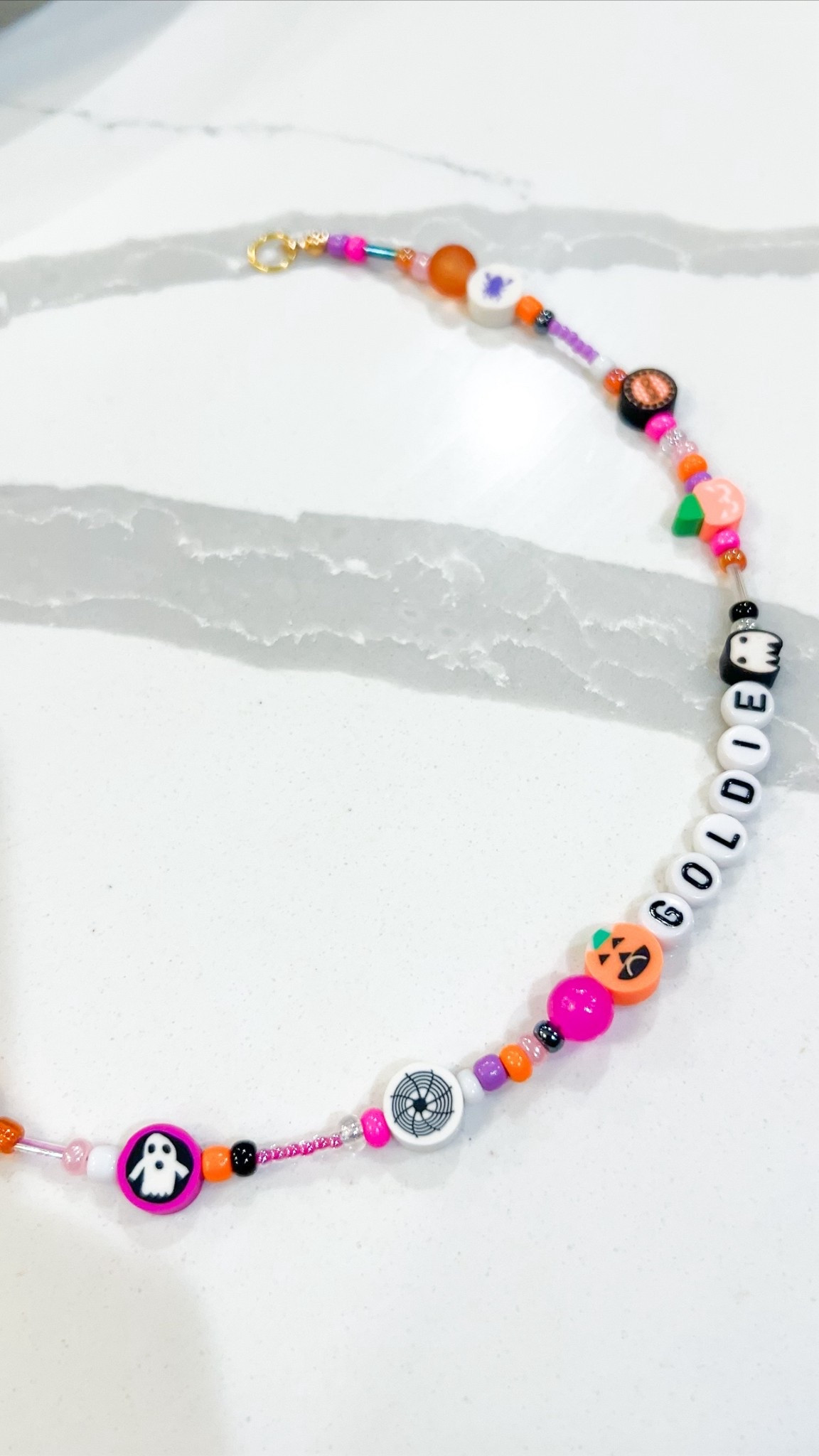 Toddler girl mom Halloween name necklace pink pumpkin 

#LTKFamily #LTKSeasonal #LTKKids