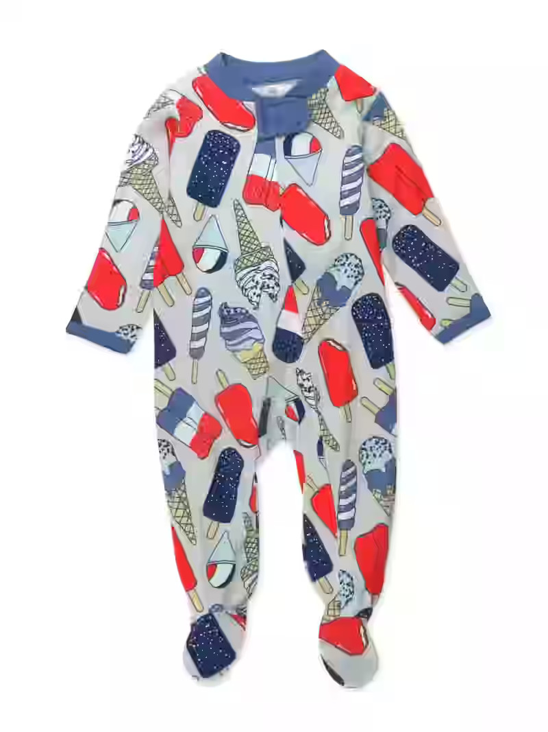Honest Baby Clothing Organic Cotton Baby Boy/Girl Sleep N Play Fourth of July, Sizes Newborn-9 Mo... | Walmart (US)