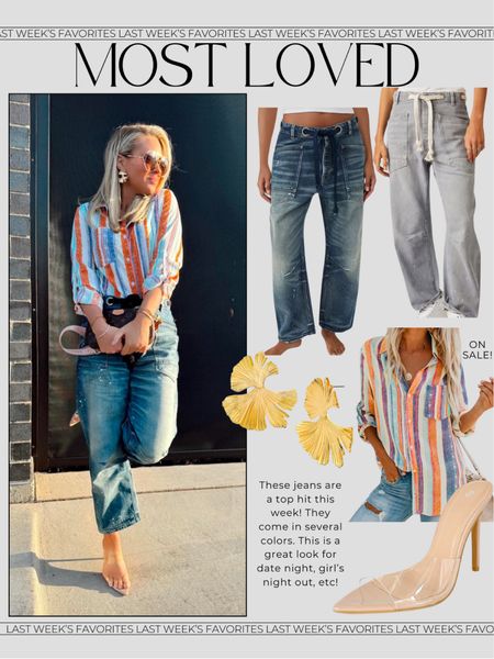 Most loved baggy jeans! I’m in a 26. They come in several colors!

Amazon blouse on sale: small
Amazon heels: tts

Date night. Baggy jeans. Spring outfits. 

#LTKstyletip #LTKfindsunder100 #LTKsalealert