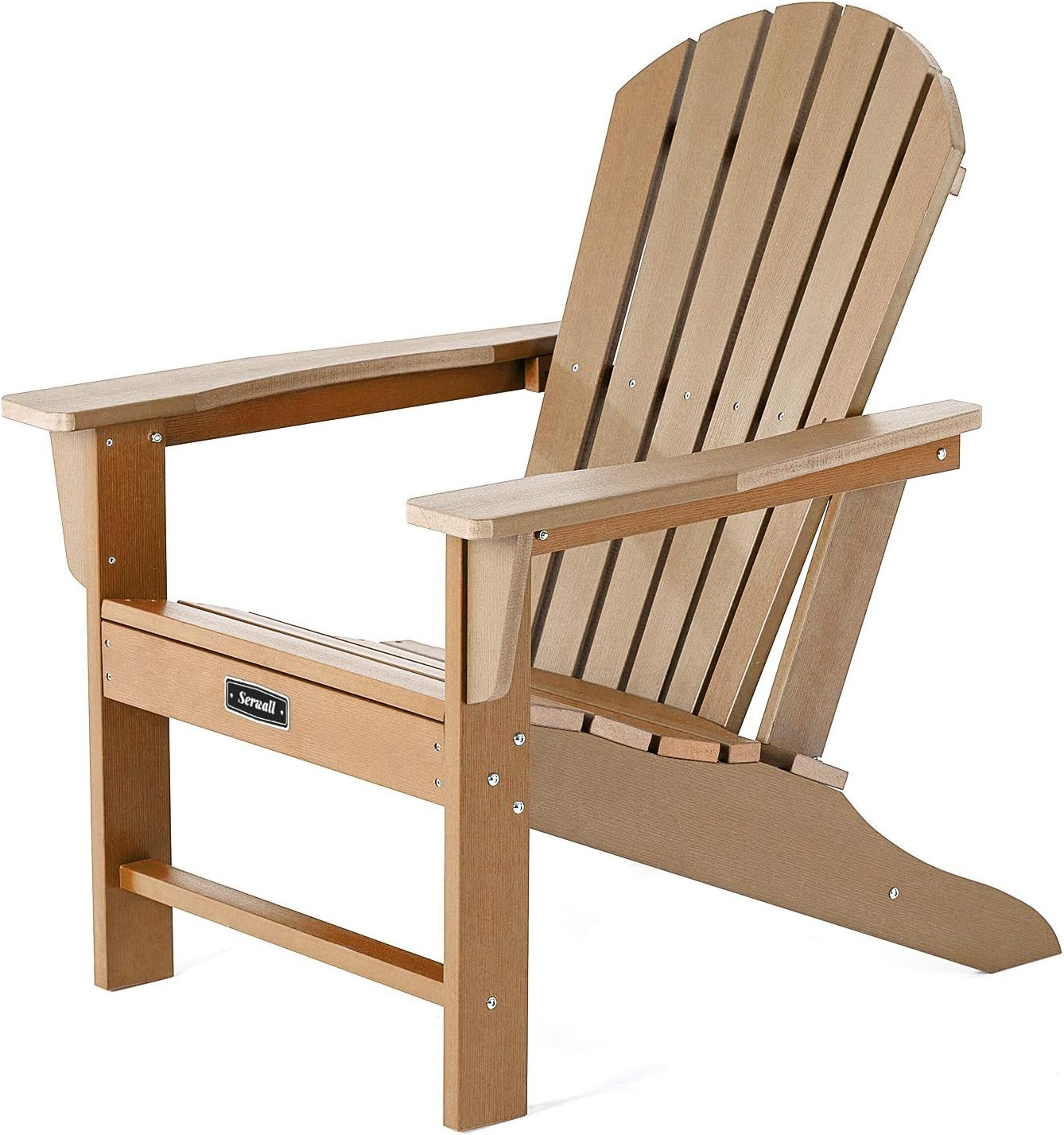 SERWALL Adirondack Chair | Adult-Size, Weather Resistant for Patio Deck Garden, Backyard & Lawn F... | Amazon (US)
