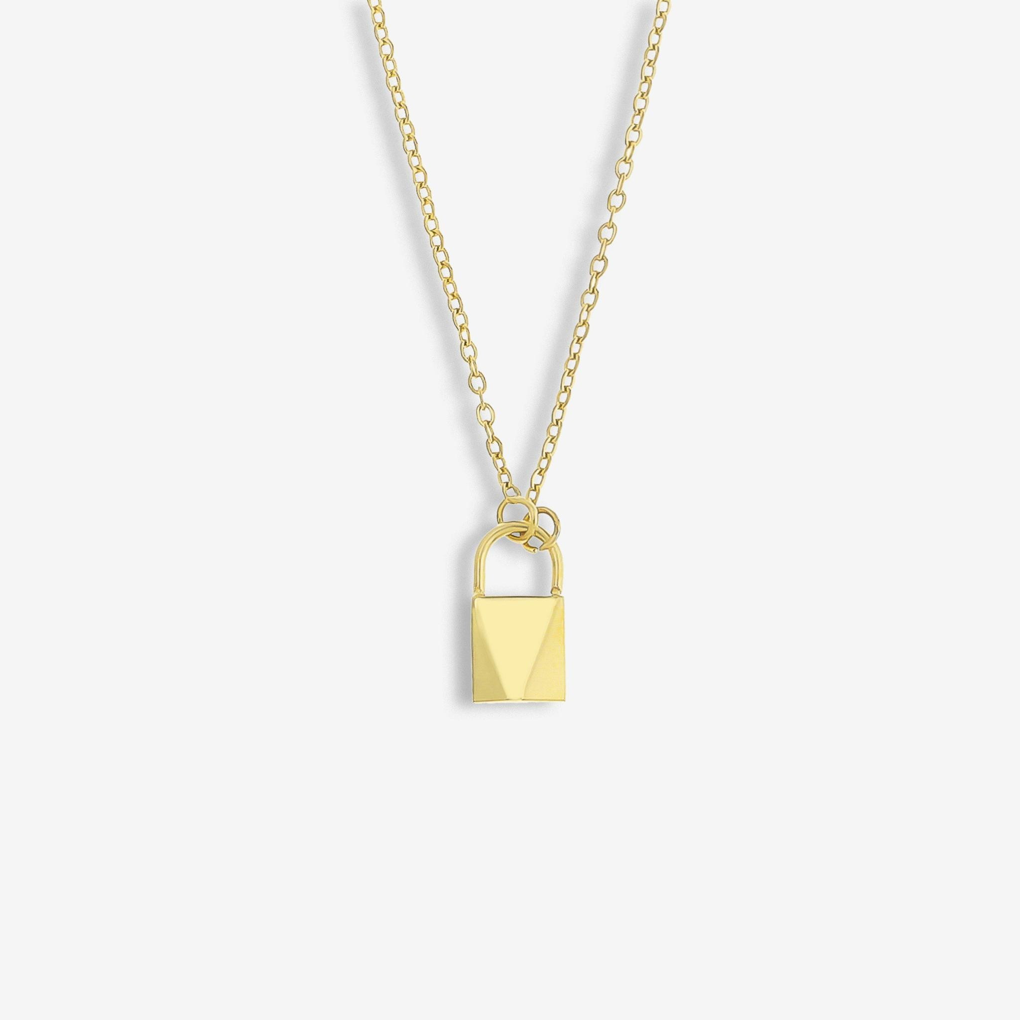 Love Lock Gold Necklace | Victoria Emerson