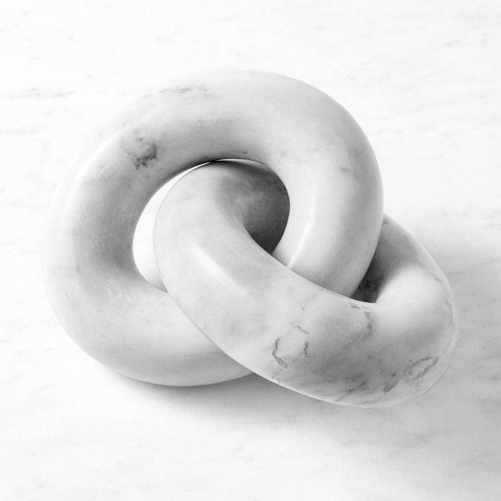 White Carrara Marble Knot | Williams-Sonoma