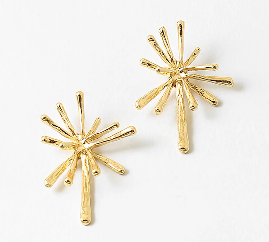 Starburst Gold Studs | Erin McDermott Jewelry