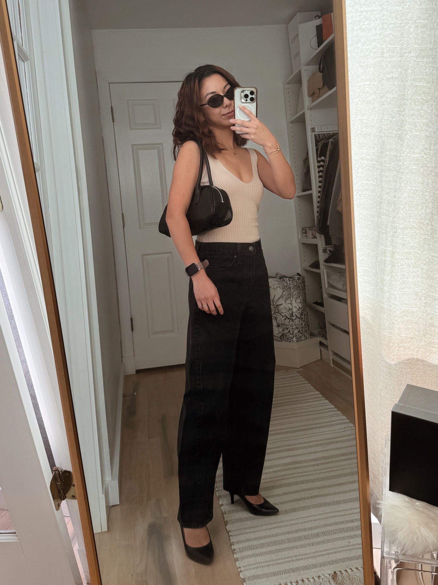 Love this affordable east west bag! I also finally purchased a pair of barrel pants and I love how comfortable these are. I sized up for a looser fit and got 25 in petite instead of 24.

#LTKItBag #LTKFindsUnder50 #LTKPetite