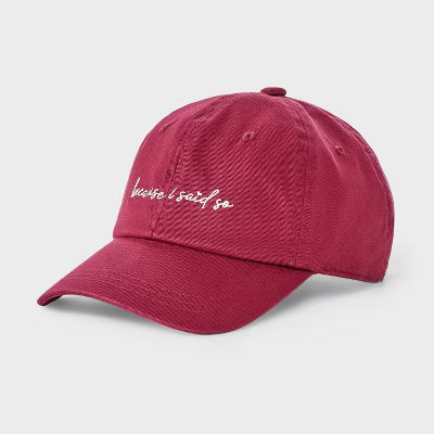 Because I Said So Baseball Hat - Universal Thread™ Red | Target