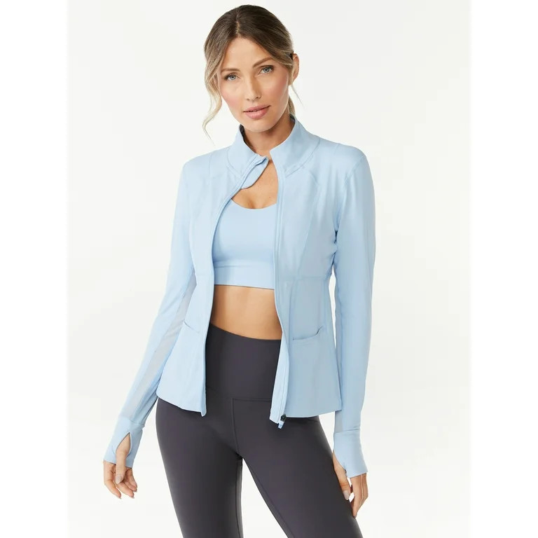 Sofia Active by Sofia Vergara Women’s Super-Soft Lux Zip-Up Jacket | Walmart (US)