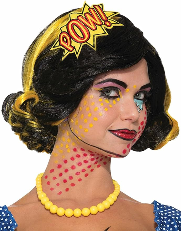 Forum Novelties Women's Pop Art Comic Headband pow, Yellow, Standard | Amazon (US)
