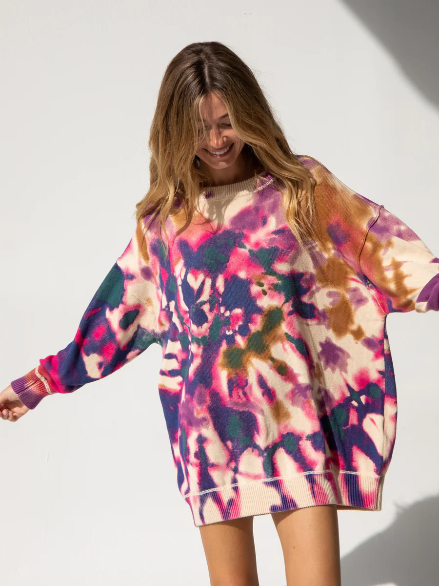 Taylor Oversized Sweater - Sunrise Tie-Dye | Natural Life