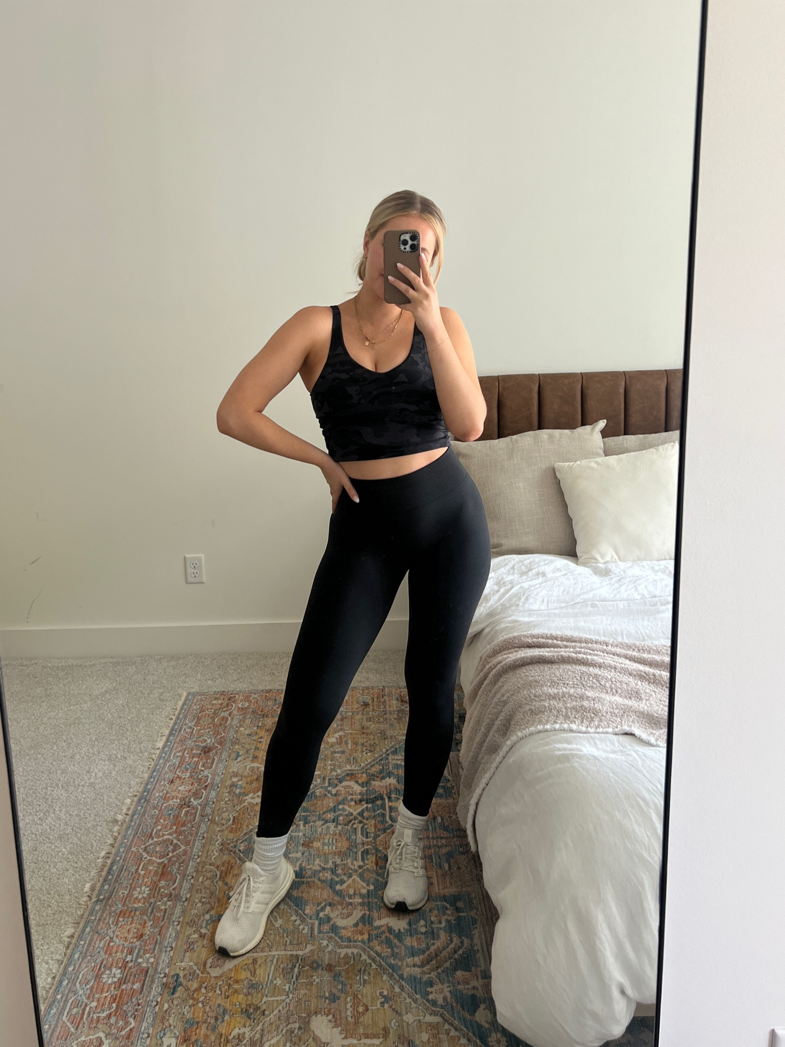 Subtle butt scrunch leggings! Size down one size (I’m wearing S), also wearing small in the workout tank top!

#LTKfit #LTKunder50 #LTKunder100