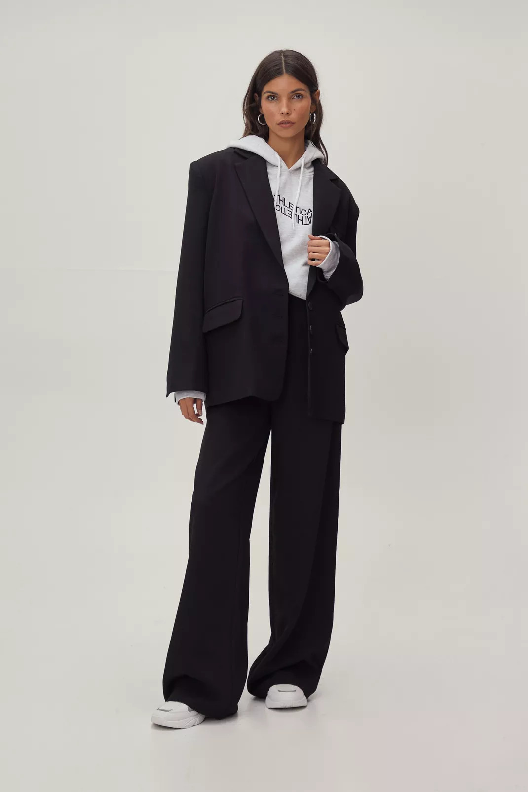 Pleated Wide Leg Suit Pants | Nasty Gal (US)
