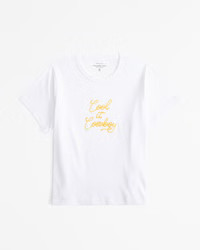 Short-Sleeve Cool It Cowboy Graphic Skimming Tee | Abercrombie & Fitch (US)