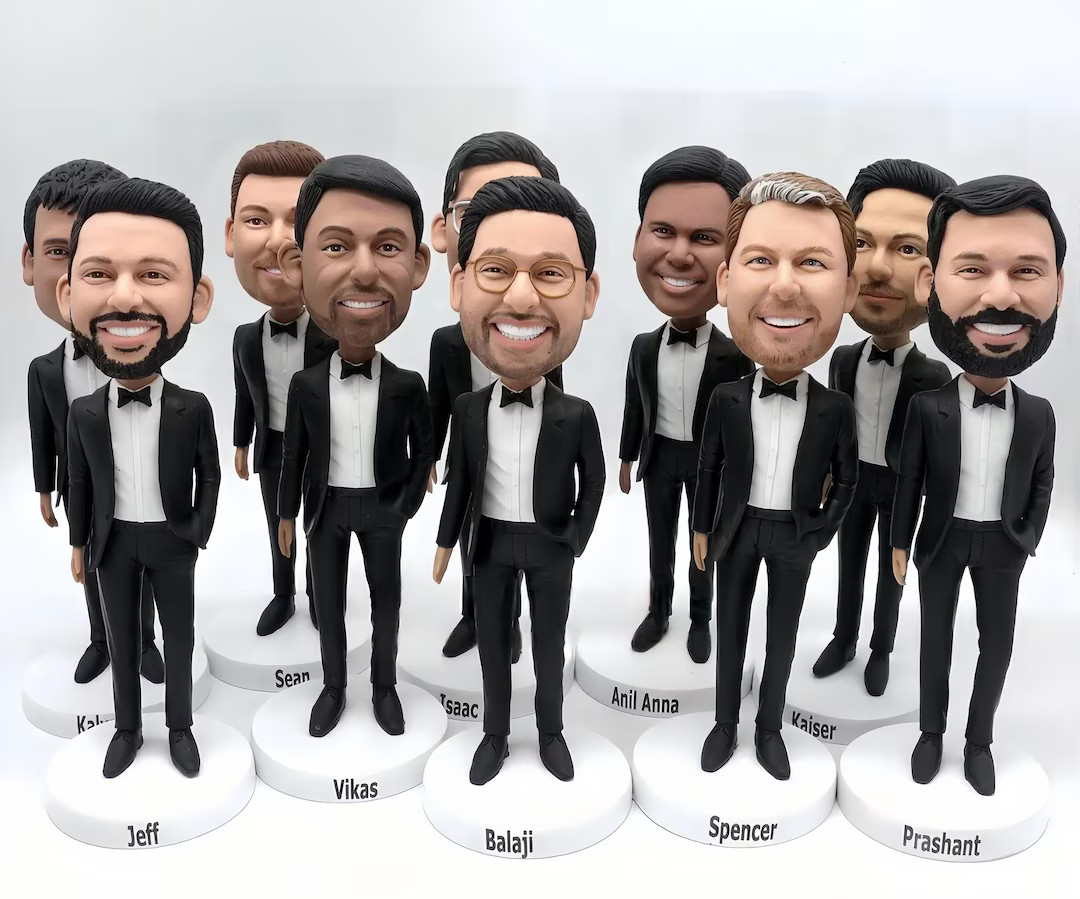 Groomsmen Gift set of 1-20 Groomsman bobble head Best man gifts Best men bobbleheads Groomsmen bo... | Etsy (US)
