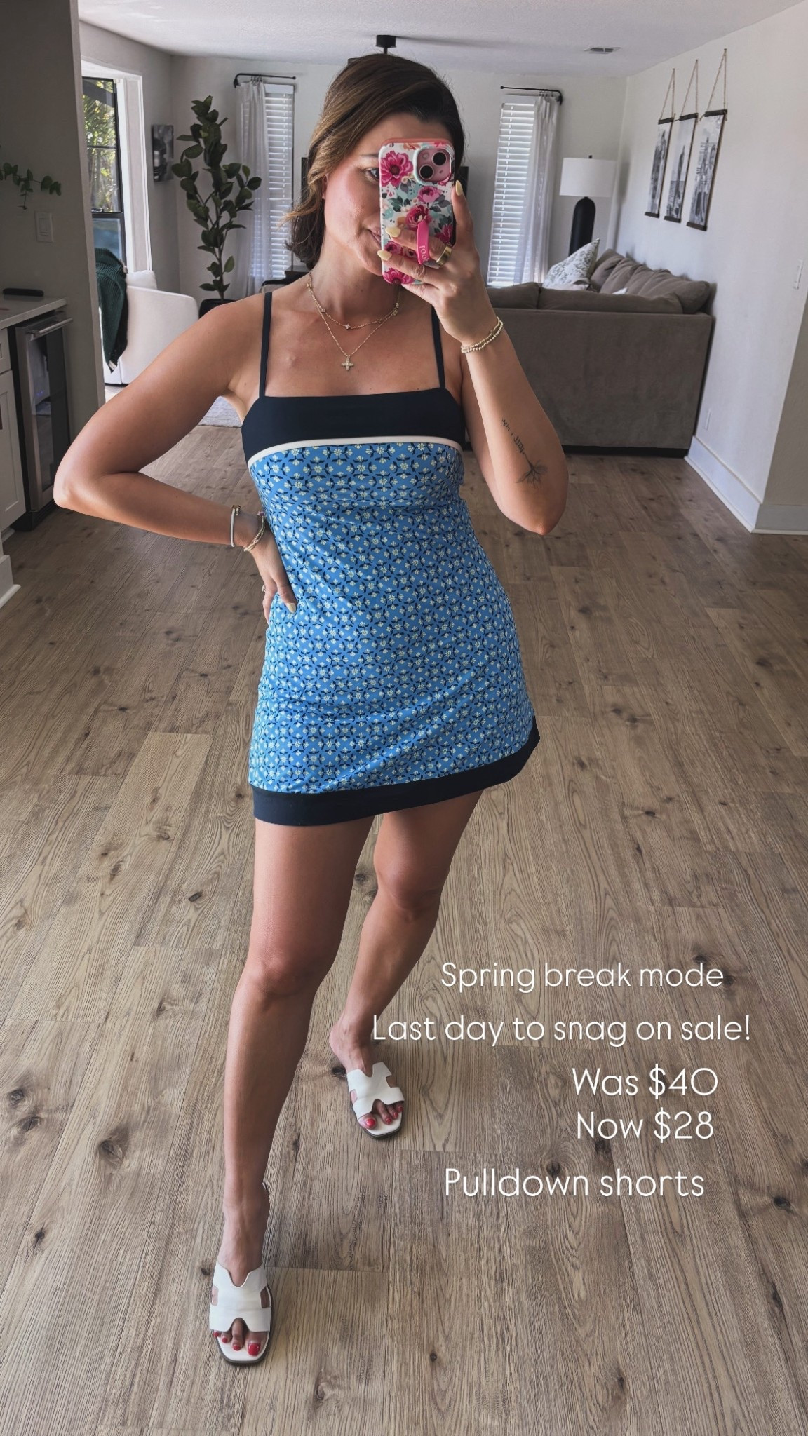 The cutest activewear dress i will be living in this spring!!!  Pulldown shorts and built in bra

Also comes in a gingham pink.
Wearing a medium 


#LTKSaleAlert #LTKActive #LTKootd
