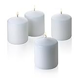 BULK Set of 12 White Unscented Pillar Candle 3x3 Unscented MADE IN U.S.A | Amazon (US)