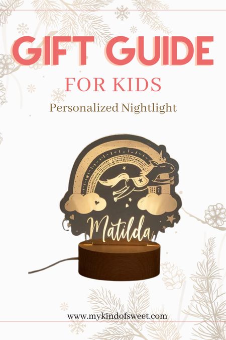 Gift guide for kids: personalized nightlight 

#LTKHoliday #LTKkids #LTKSeasonal