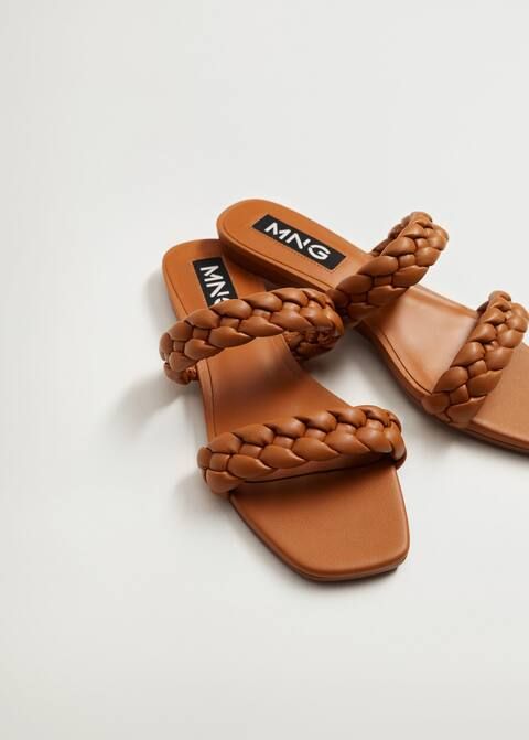 Braided straps sandals | MANGO (US)