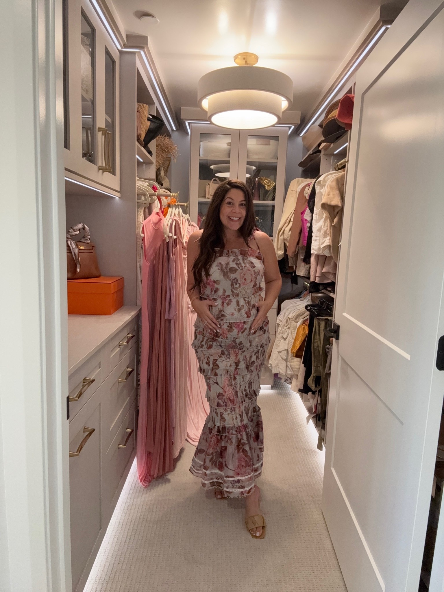 Baby Shower option 4. Love the floral design of this and the bottom of the dress is so classy! It’s not maternity but still works! Size 8 

#maternity #babyshower #bump #weddingdress

#LTKBump #LTKWedding #LTKTravel