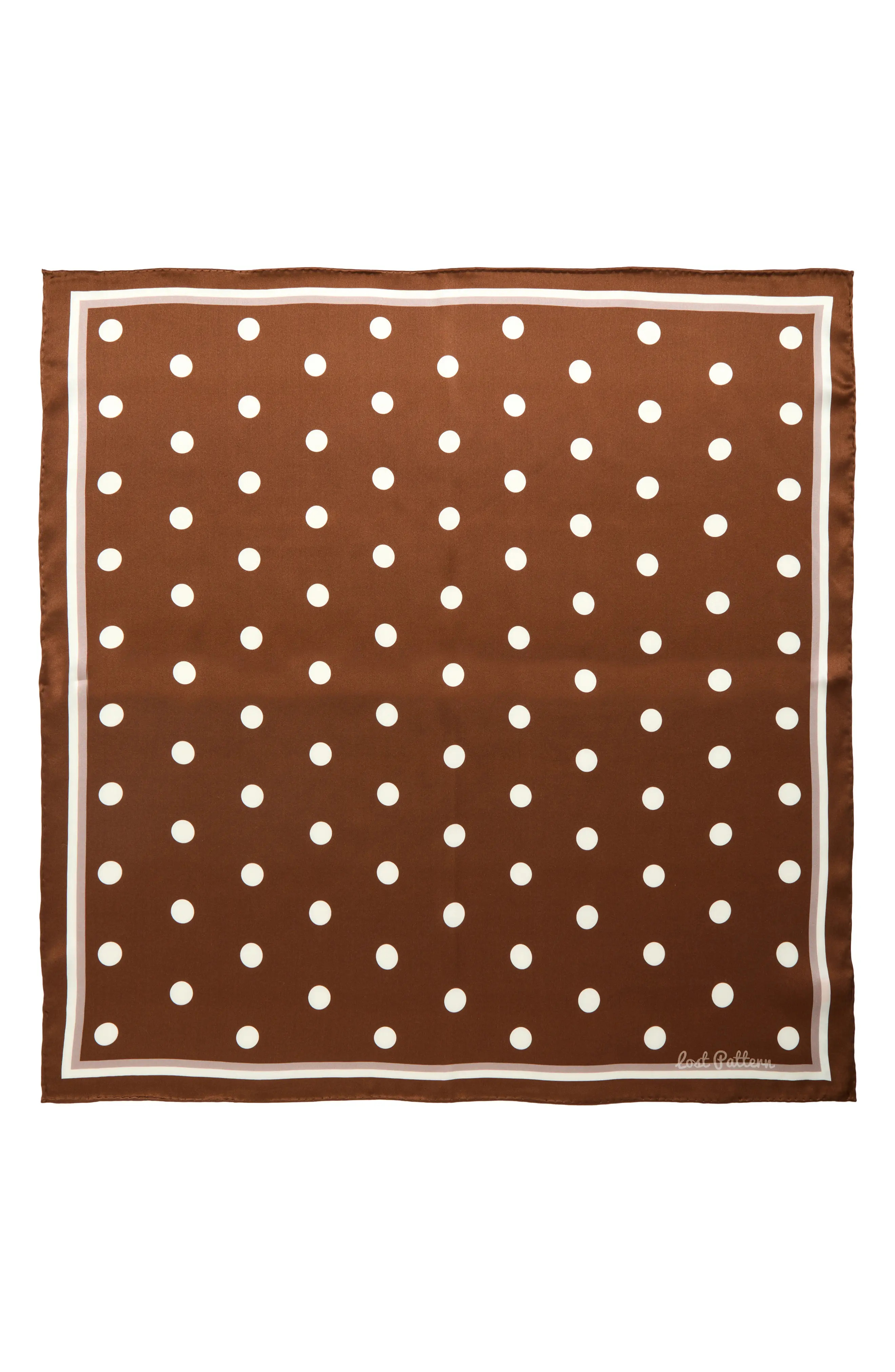 Retro Polka Dot Silk Square Bandana (Women) | Nordstrom | Nordstrom