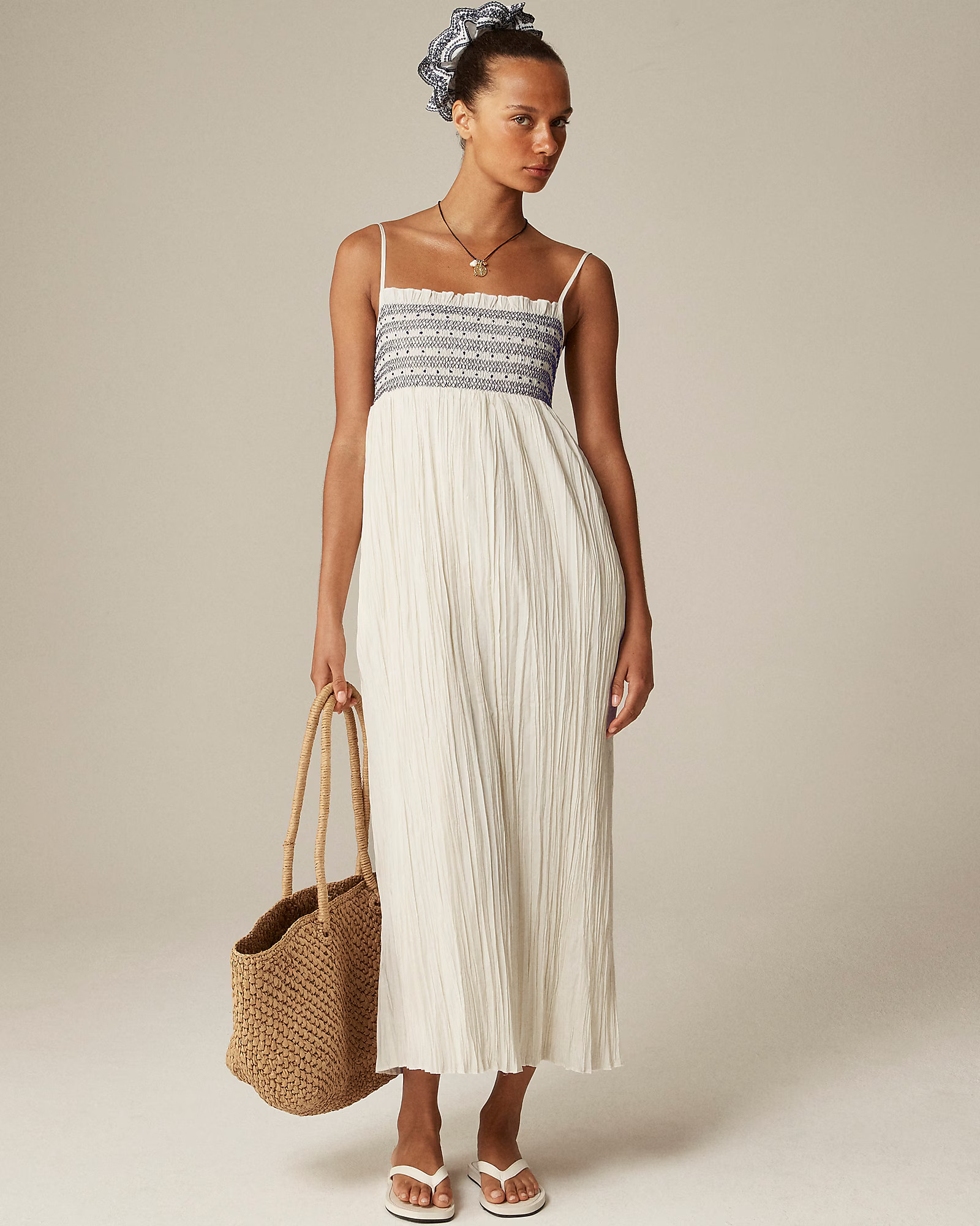 Catania crinkled dress | J. Crew US