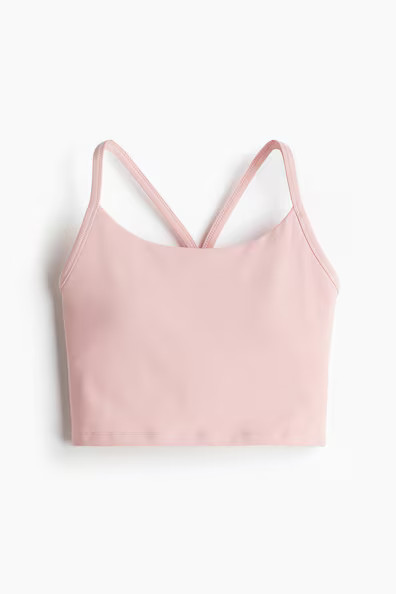 H & M - Soutien-gorge de yoga Medium Support SoftMove - Rose | H&M (FR, IT, ES, PT, BE)