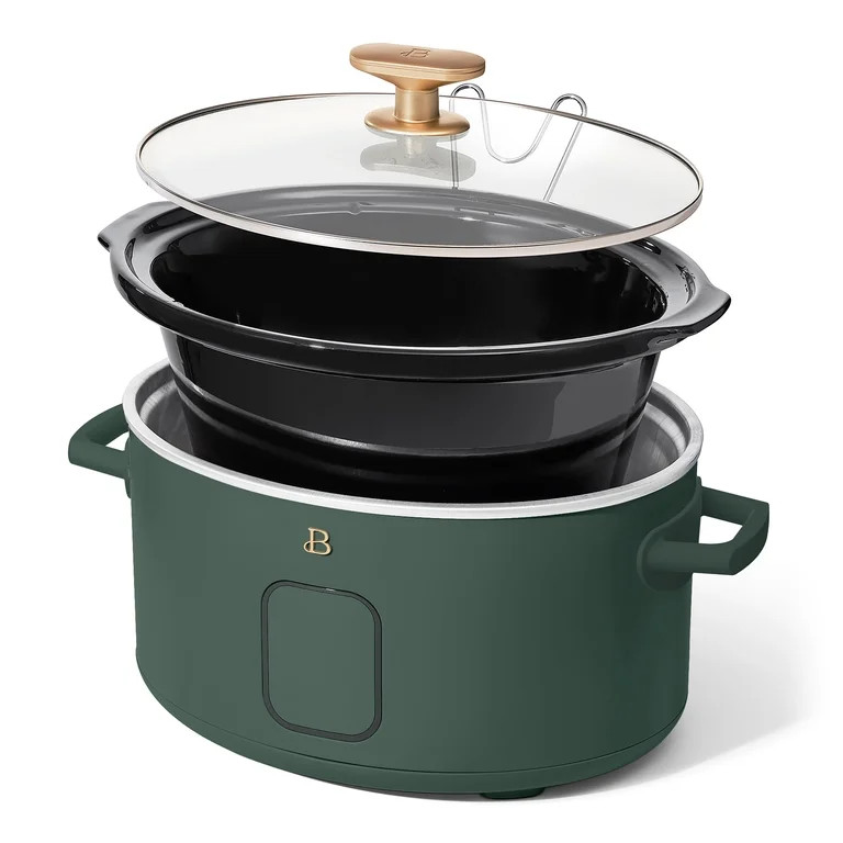 Beautiful 6 Qt Programmable Slow Cooker, Thyme Green by Drew Barrymore | Walmart (US)