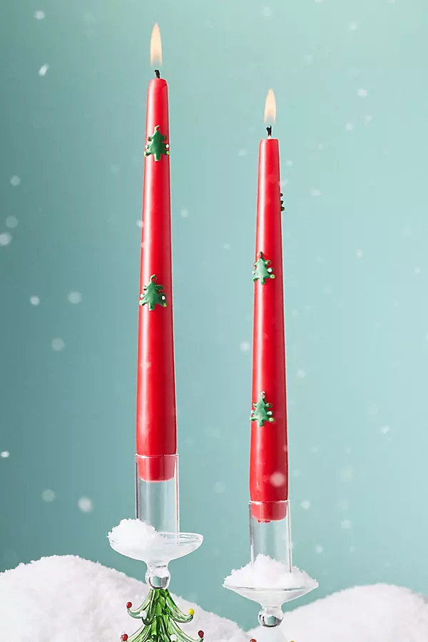 Icon Holiday Taper Candles, Set of 2 | Anthropologie (US)
