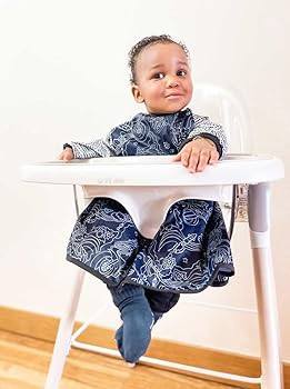 Bibbrella BLW Bibs | Knee Length | Long sleeve | Pants and Shirt Protector Bib for Baby and Toddl... | Amazon (US)