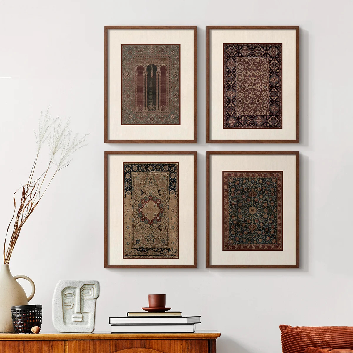 Vintage Abstract Print LXXIII  Framed Print - Set of 4 (Set of 4) | Wayfair North America