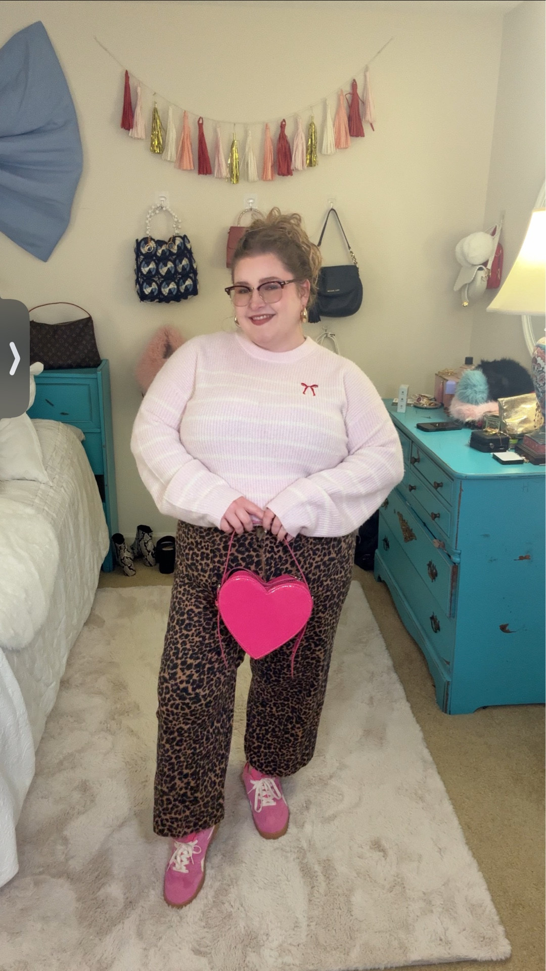 Welcome back to From Pinterest to Plus Size 💖 we're trying on outfits from my Pinterest inspo on my size 16 curvy plus size body + of course we are once again breaking out the cheetah print pants but today we are styling them for a casual Valentine's Day outfit

#LTKPlusSize #LTKootd #LTKMidsize