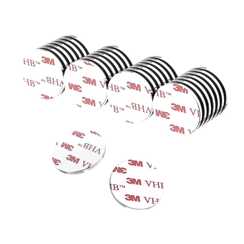 N52 Self Adhesive Super Strong Neodymium Disc Magnets-3/4 D x 1/16" H - 30 Pack W/Spacers,Powerfu... | Amazon (US)