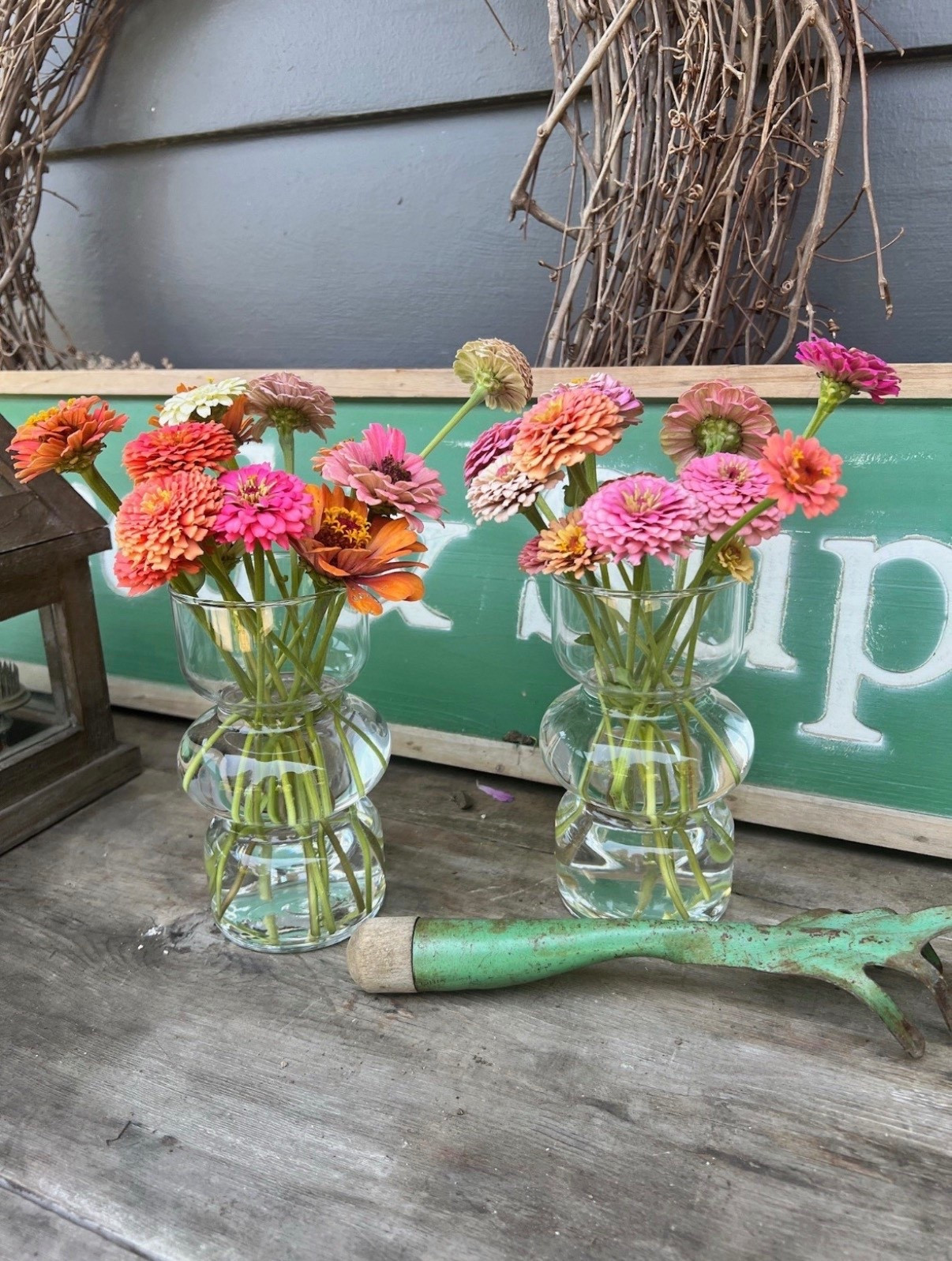 This little bubble vase has been such a sweet find! Budget-friendly and just the right size for showing off zinnias or any garden blooms! It also makes a lovely gift for a fellow flower lover. I couldn’t resist styling it with a few green vintage garden tools for that extra touch of charm!

#LTKFindsUnder50 #LTKSaleAlert #LTKHome
