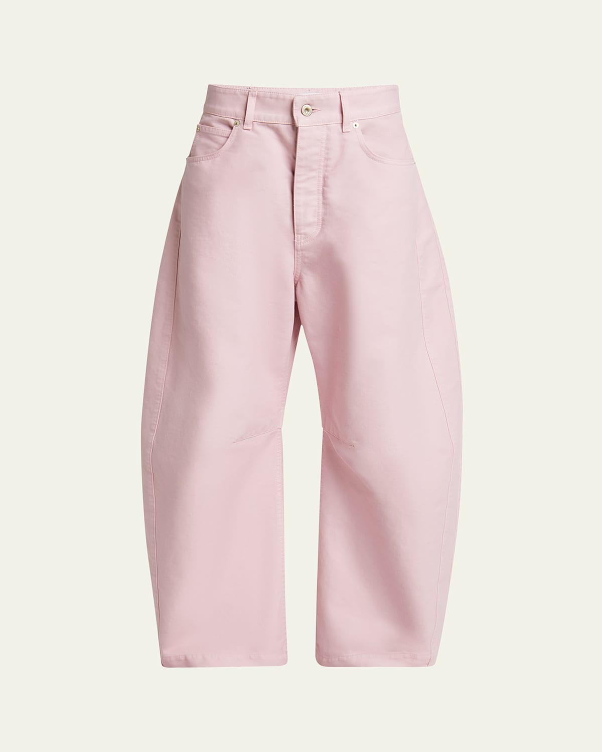 Barrel Pleated Wide-Leg Ankle Trousers | Bergdorf Goodman