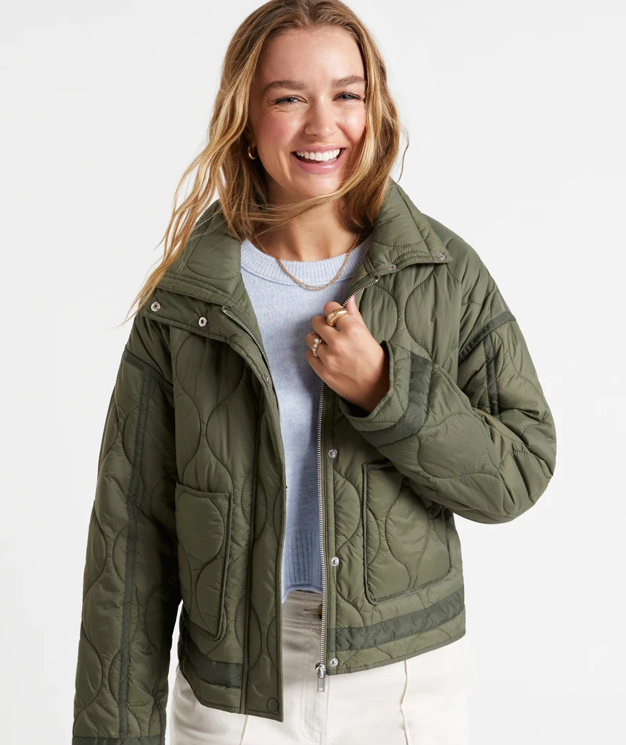 TAYLA PUFFER QUILTED JACKET | Sportsgirl